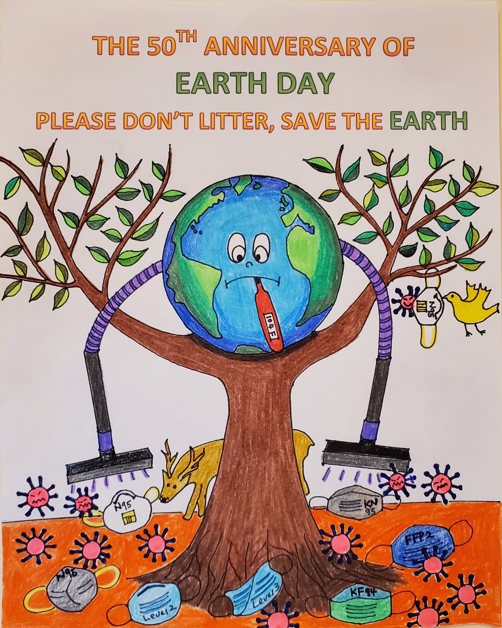 Razzo Ale Sono Assetato Earth Day Poster Making Competition Caricare 